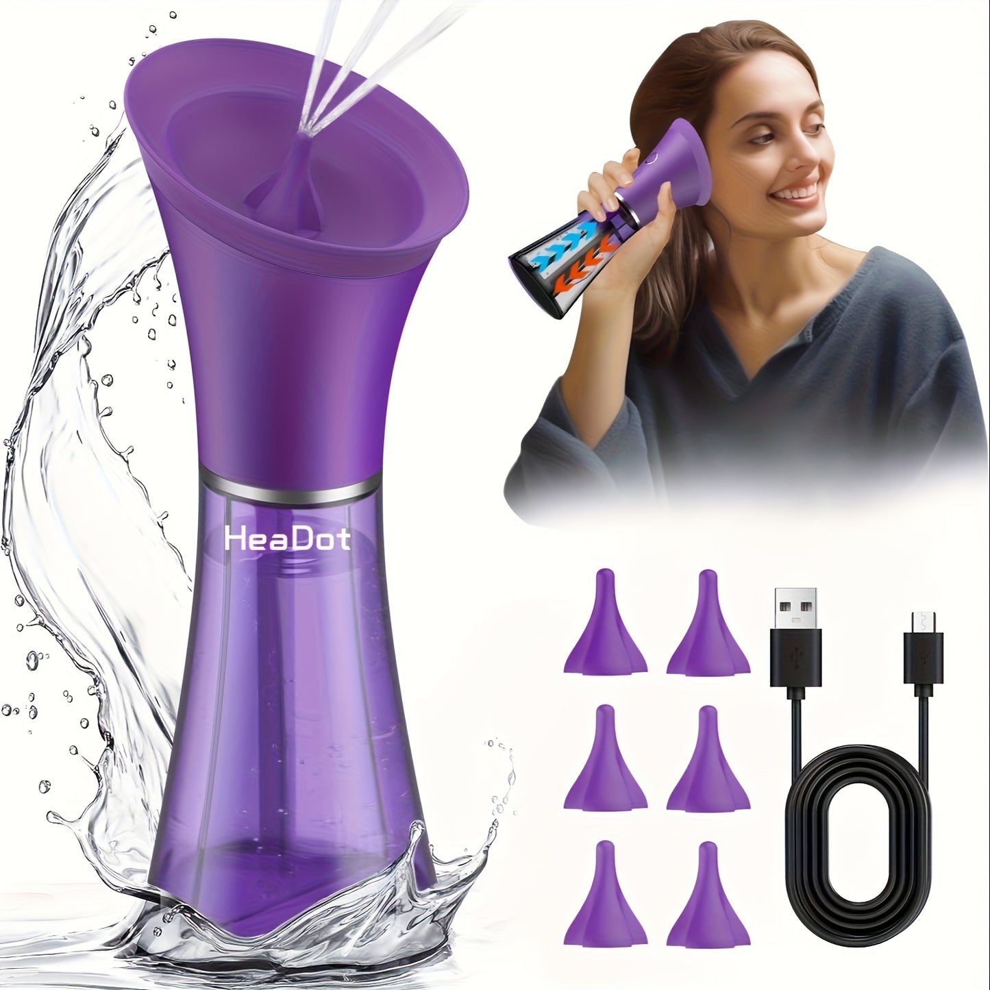 Upgraded Ear Wax Removal Tool with Adjustable Modes and USB Charging